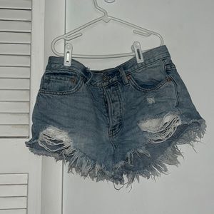 Free people ripped jean shorts WILL TAKE OFFERS